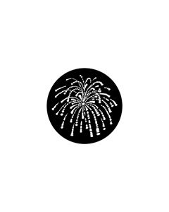 Standard Steel Gobo #77766 - Fireworks 1 - Size M (66mm)