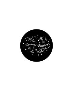 Standard Steel Gobo #77983 - Seasons Greetings - Size M (66mm)