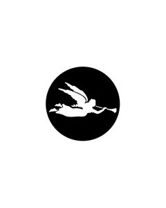 Standard Steel Gobo #78367 - Angel - Size M (66mm)