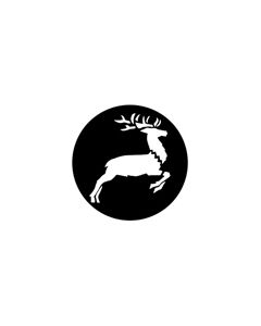 Standard Steel Gobo #78383 - Flying Reindeer - Size M (66mm)