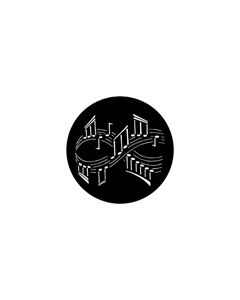 Standard Steel Gobo #79186 - Symphony 1 - Size M (66mm)