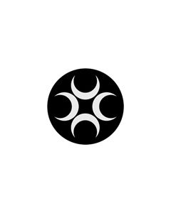 Standard Steel Gobo #71017 - Crescents 1 - Size M (66mm)