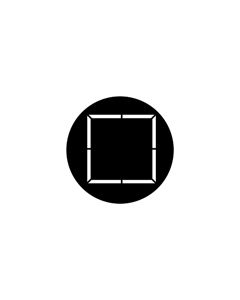 Standard Steel Gobo #71050 - Square - Size M (66mm)