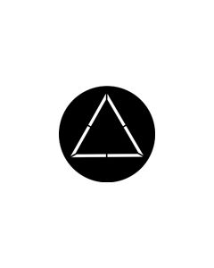 Standard Steel Gobo #71058 - Triangle - Size M (66mm)