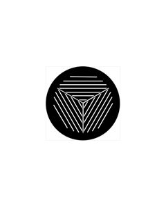 Standard Steel Gobo #74001 - Symmetric 1 - Size M (66mm)