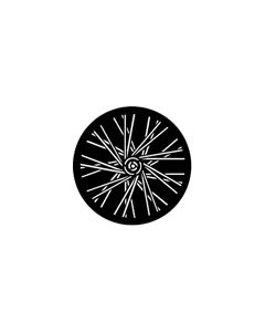 Standard Steel Gobo #77422 - Tangents - Size M (66mm)