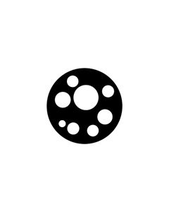 Standard Steel Gobo #77916 - Beams - Size M (66mm)
