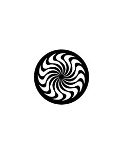 Standard Steel Gobo #77929 - Whirl - Size M (66mm)