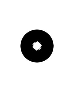 Standard Steel Gobo #78070 - Starburst - Size M (66mm)
