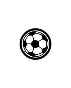 Standard Steel Gobo #78116 - Football - Size M (66mm)