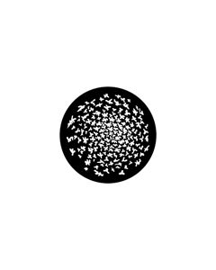 Standard Steel Gobo #79200 - Swirling Leaves - Size M (66mm)