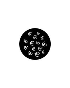 Standard Steel Gobo #77654 - Euros - Size M (66mm)