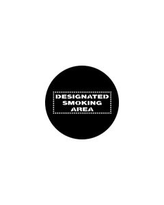 Standard Steel Gobo #77881 - Designated Smoking Area - Size M (66mm)