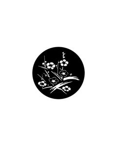 Standard Steel Gobo #71031 - Japanese Flowers - Size M (66mm)