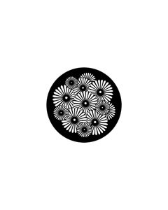 Standard Steel Gobo #71055 - Sunburst Flowers - Size M (66mm)