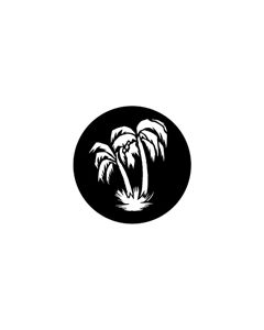 Standard Steel Gobo #77838 - Palm Tree - Size M (66mm)