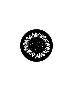 Standard Steel Gobo #78177 - Sunflower - Size M (66mm)