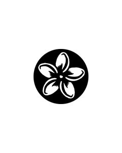 Standard Steel Gobo #78428 - Plumeria - Size M (66mm)