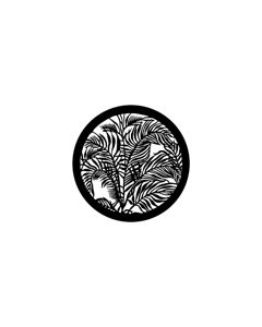 Standard Steel Gobo #79109 - Tropical Leaves - Size M (66mm)