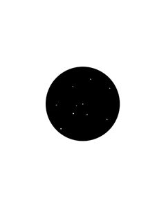 Standard Steel Gobo #77851 - Realistic Stars - Size M (66mm)