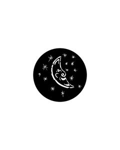 Standard Steel Gobo #78163 - Man In The Moon - Size M (66mm)