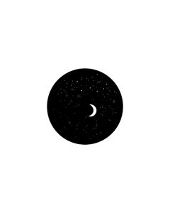Standard Steel Gobo #79001 - Night Sky 2 - Size M (66mm)