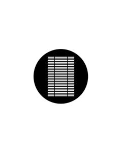 Standard Steel Gobo #77215 - Louvre - Size M (66mm)