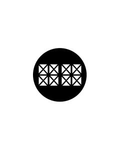 Standard Steel Gobo #77350 - Tudor - Size M (66mm)