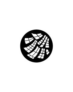 Standard Steel Gobo #77792 - Runyon Windows - Size M (66mm)