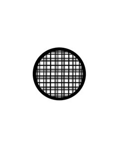 Standard Steel Gobo #77424 - Plaid - Size M (66mm)