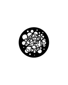 Standard Steel Gobo #77583 - Circles - Size M (66mm)