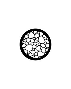 Standard Steel Gobo #78449 - Stone Bed - Size M (66mm)