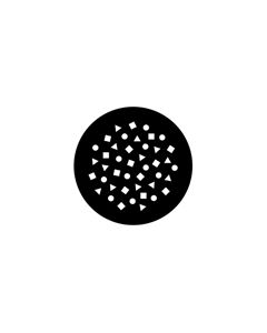 Standard Steel Gobo #78455 - CTS Breakup - Size M (66mm)