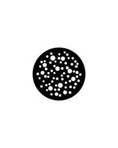 Standard Steel Gobo #79653 - Bubbles Medium - Size M (66mm)