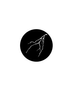 Standard Steel Gobo #77177 - Lightning 2 - Size M (66mm)