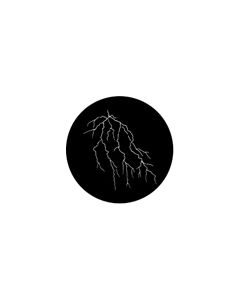 Standard Steel Gobo #77629 - Lightning 4 - Size M (66mm)
