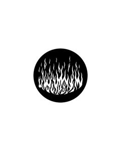 Standard Steel Gobo #79172 - Flames 6 - Size M (66mm)