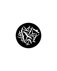 Standard Steel Gobo #77953 - Forest Floor 2 - Size M (66mm)