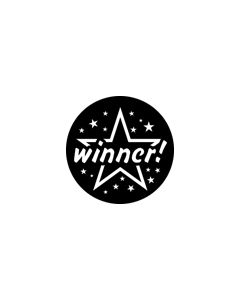 Standard Steel Gobo #76552 - Winner - Size M (66mm)