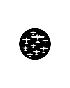 Standard Steel Gobo #76561 - World War Planes 1 - Size M (66mm)