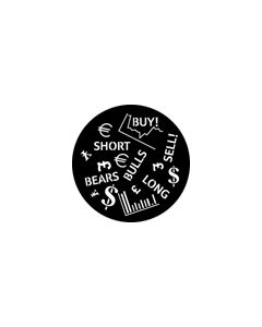 Standard Steel Gobo #76564 - Stock Market - Size M (66mm)