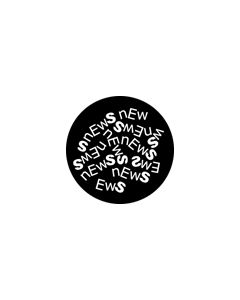 Standard Steel Gobo #76609 - News Breakup - Size M (66mm)