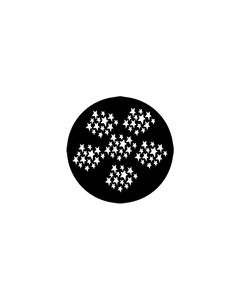 Standard Steel Gobo #77202 - Stars 2 - Size M (66mm)