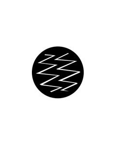 Standard Steel Gobo #77289 - Zig Zagging - Size M (66mm)