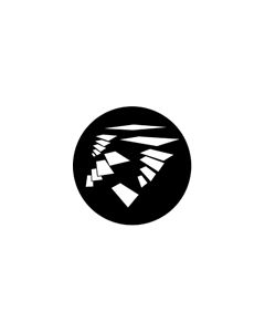 Standard Steel Gobo #77565 - Flying Shapes 1 - Size M (66mm)