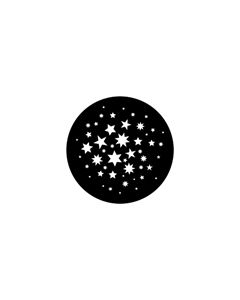 Standard Steel Gobo #78122 - Stars 7 - Size M (66mm)