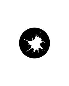 Standard Steel Gobo #78136 - Splodge - Size M (66mm)