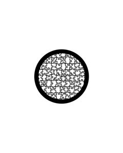 Standard Steel Gobo #78470 - Puzzled - Size M (66mm)