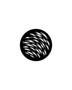 Standard Steel Gobo #79071 - Zeds-a-leaping - Size M (66mm)