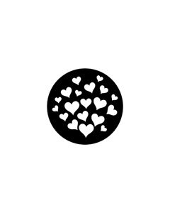 Standard Steel Gobo #79651 - Valentine - Size M (66mm)